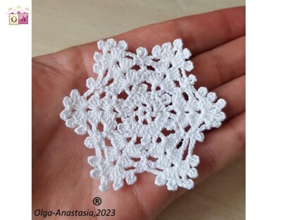 Crochet snowflake 19