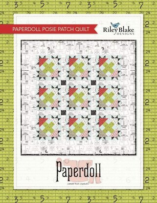 Riley Blake Paperdoll Posie Patch Quilt - Downloadable PDF