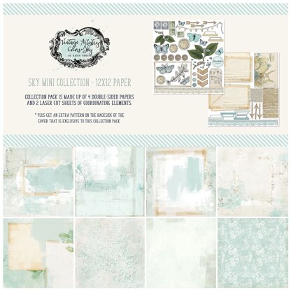 49 And Market Collection Pack 12"X12" - Vintage Artistry Sky