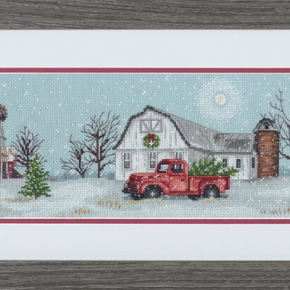 Dimensions Winter Farm Cross Stitch Kit