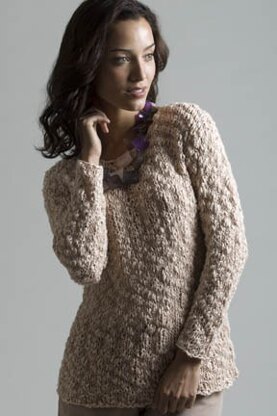 Sea Shell Pullover in Tahki Yarns Rosa