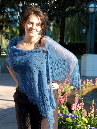 The Witches of Lake Enara rectangular shawl
