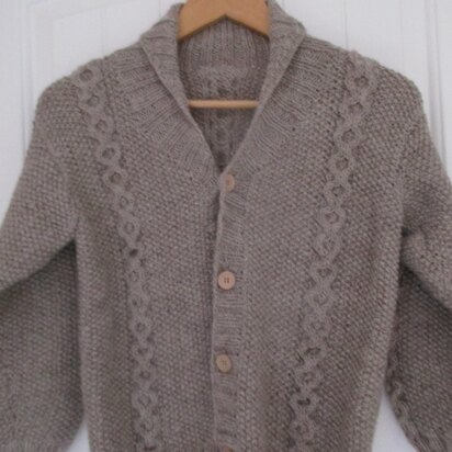 Children s Cable and Moss Stitch Cardigan