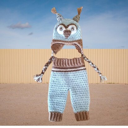 Baby Owl Hat & Pants