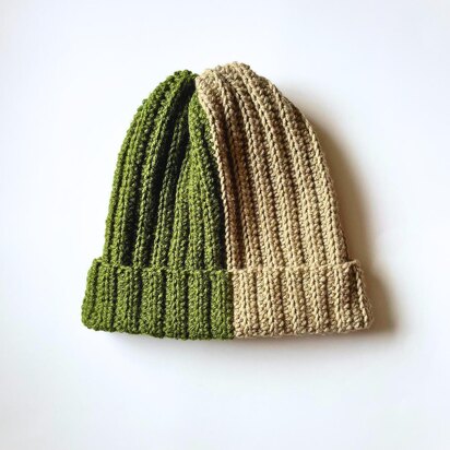 Two Color Beanie Hat