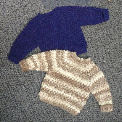 Crochet Raglan Sleeve Baby Sweater