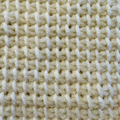 Tunisian Simple Stitch Afghan Square