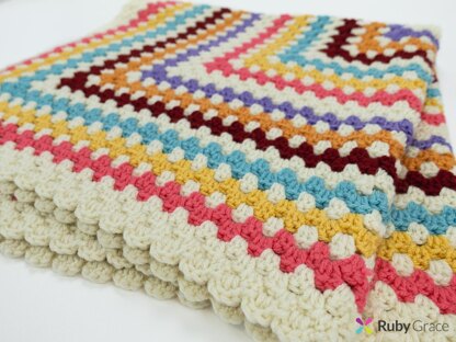 The OG Infinity Granny Square Crochet Blanket