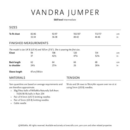 MillaMia Vandra Jumper PDF