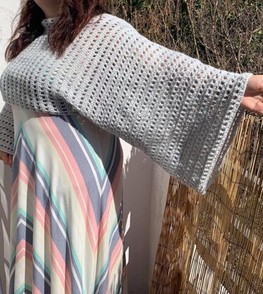 Bell Sleeve Convertible Sweater Scarf 4XL - 6XL