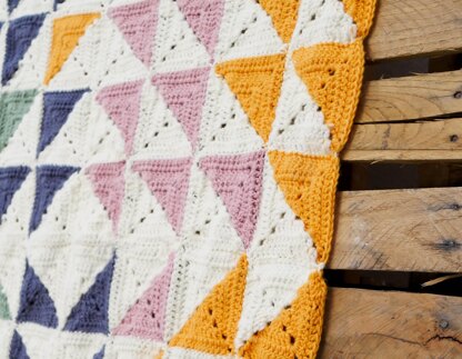 Kaleidoscope Granny Square Baby Blanket