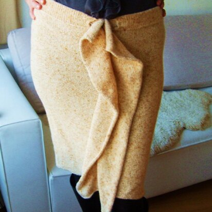 Vertical Ruffle Skirt
