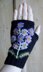 Auricula floral fingerless mitts