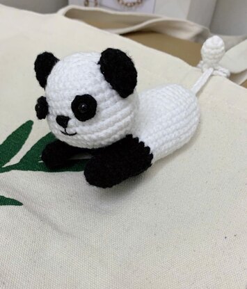Baby Panda Keychain Holder
