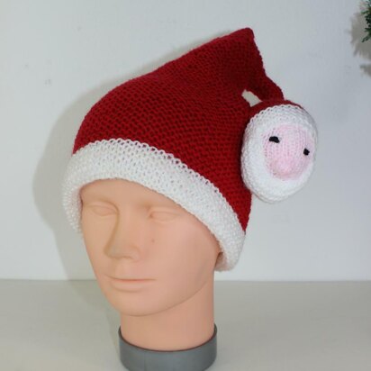 Childrens Santa Head Christmas Hat