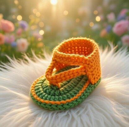 Crochet Baby Sandals – Easy Boho Booties Pattern with Video & PDF