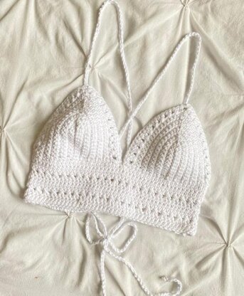 Bralette for Women Basic Bralette Knitting Pattern Knit Crop Top