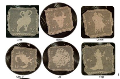 Zodiac signs bedspread