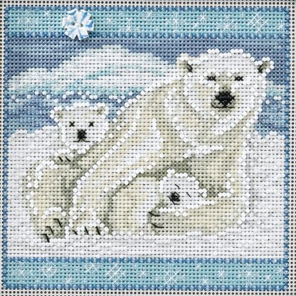Mill Hill Polar Bears Cross Stitch Kit - Multi