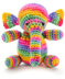 Colorful Elephant in Red Heart Kids - LW3230 - Downloadable PDF