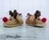 Reindeer Booties - Baby sizes