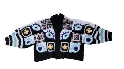 Eye Spy Crop Cardi [SML - LGE]