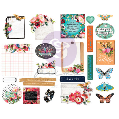 Prima Marketing Painted Floral Collection Stickers