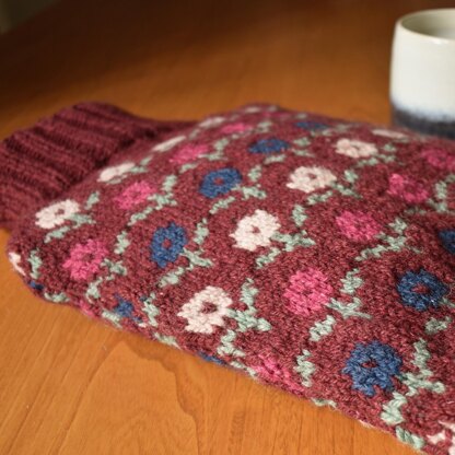 Cottage Garden Hot Water Bottle Cover