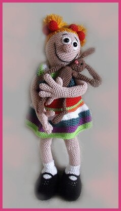 Toddler Pam amigurumi doll