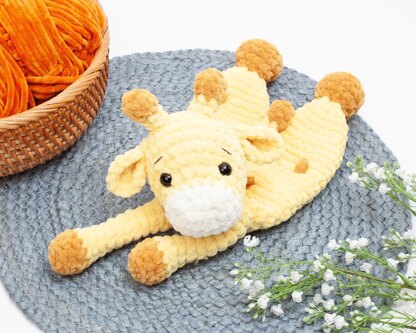 Giraffe lovey crochet pattern
