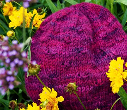 Slightly Slouchy Wildflower Toque / Beanie