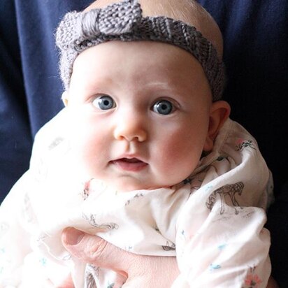 Knit Bow Baby Headband