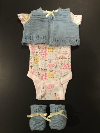 Baby Françoise Bolero and Booties #5