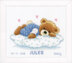 Vervaco Counted Cross Stitch Kit Snoozing Teddy Bear Cross Stitch Kit