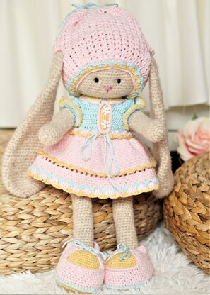 Doll Clothes, crochet Pattern - Outfit Violet for toy