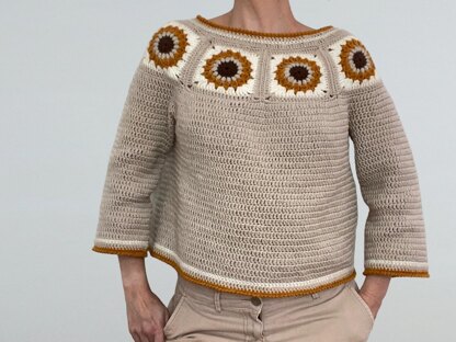 Sunflower Granny Sweater