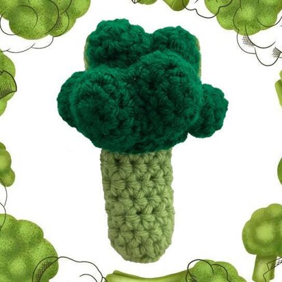 Crochet Broccoli Holder/Pouch/Bag/Necklace for Lighter/Chapstick