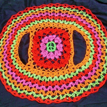 Crochet Me A Rainbow Circle Vest