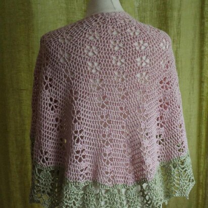 Flowering Almond Shawl