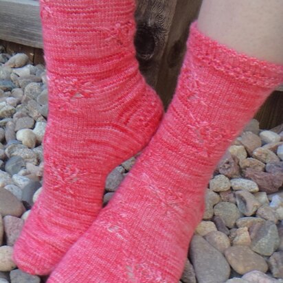 Ladybug Crawl Socks - knitting pattern