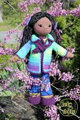 Crochet Doll Pattern, Amigurumi doll pattern, Large doll, 21"/53cm, Lily