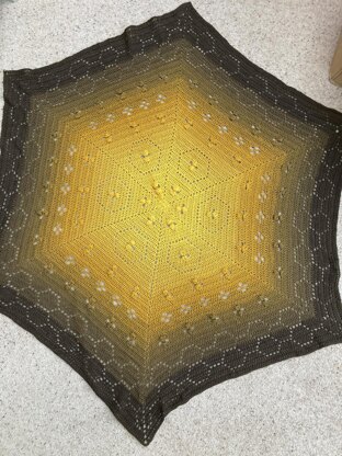 The Beekeeper's Honeycomb Blanket