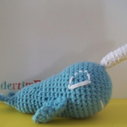 Baby Narwhal Pacifier Keeper, Teether and Toy