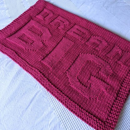 Dream Big baby blanket