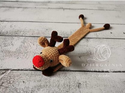 Bookmark christmas reindeer