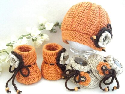 PATTERN Baby Set by Elena Mitchell Baby Cardigan, Shoes and Hat