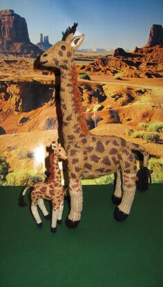 Giraffe Toy Georgina and Baby Georgie