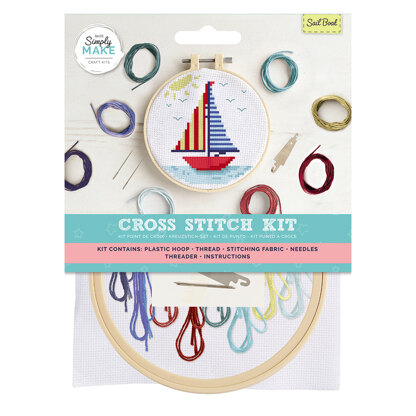 Simply Make Sail Boat Cross Stitch Kit