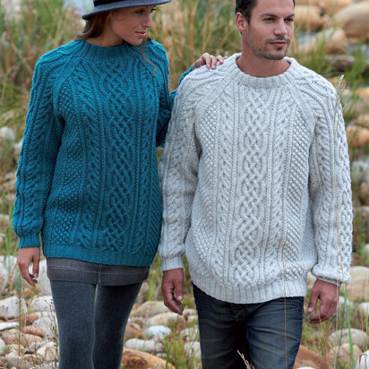 Sweaters in Hayfield Bonus Aran - 9465 - Downloadable PDF