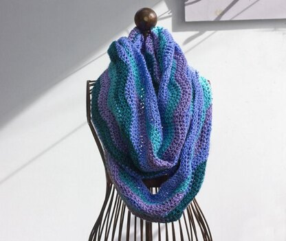 Chevron Cowl, Infinity Scarf